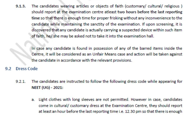 neet-2021-dress-code